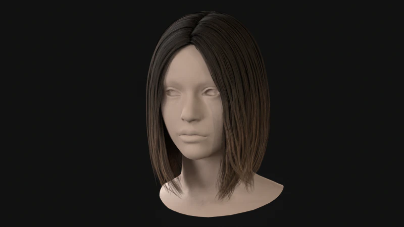 12 Woman Long Kare2 3D Model .c4d .max .obj .3ds .fbx .stl .blend 