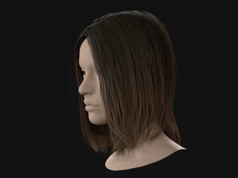 12 Woman Long Kare2 3D Model