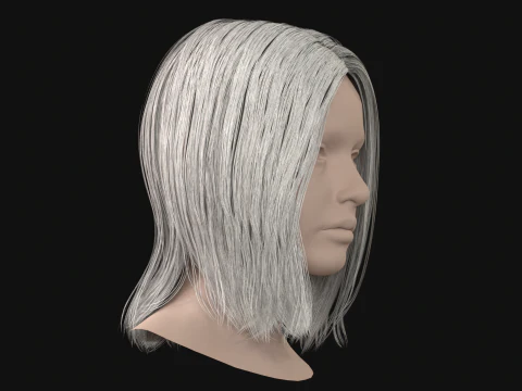 12 Woman Long Kare2 3D Model