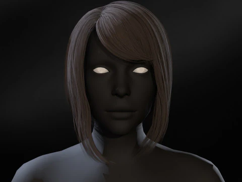 14Woman Long Kare3 3D Model