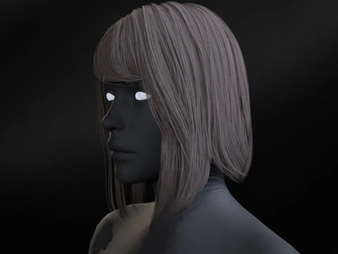 14Woman Long Kare3 3D Model