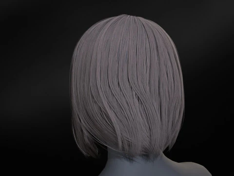 14Woman Long Kare3 3D Model