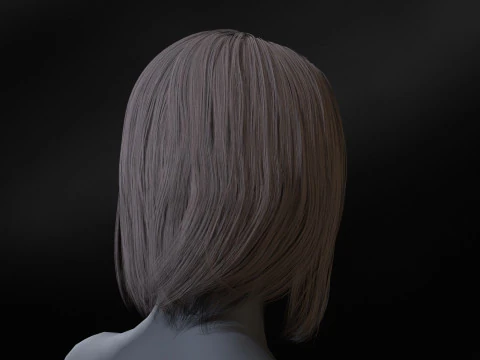 14Woman Long Kare3 3D Model