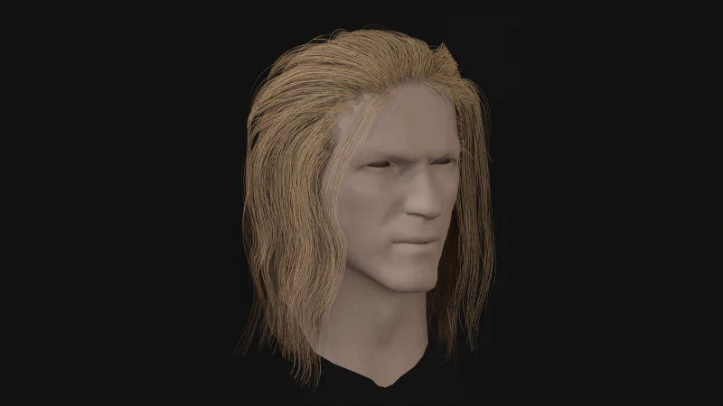 15AhillesHair 3D Model .c4d .max .obj .3ds .fbx .stl .blend 