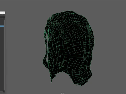 15AhillesHair 3D Model