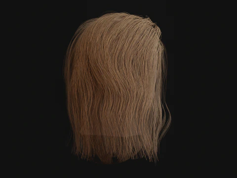 15AhillesHair 3D Model