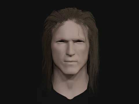 15AhillesHair 3D Model
