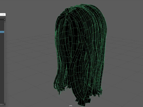 17Elf Hair1 3D Model