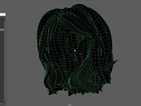 19MidHair1 3D Model