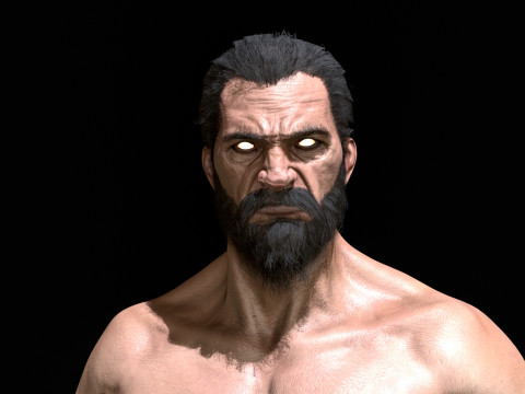 22Alis Jenggot WizardHair Model 3D