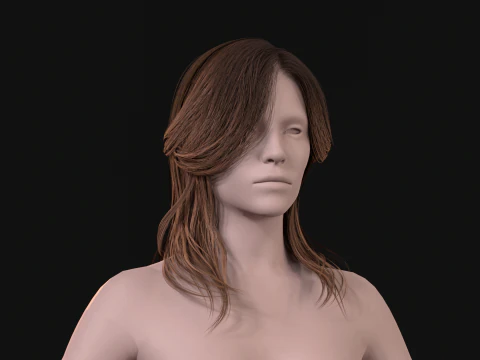 25Donna Lunga Kare Modello 3D