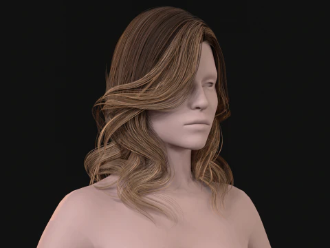 26Woman Long Kare2 3D Model