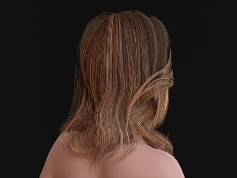26Woman Long Kare2 3D Model