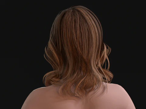 26Woman Long Kare2 3D Model