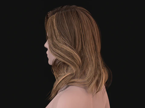 26Woman Long Kare2 3D Model