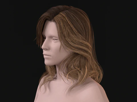 26Woman Long Kare2 3D Model