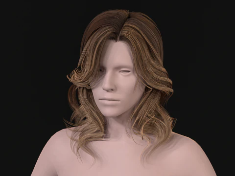 26Woman Long Kare2 3D Model