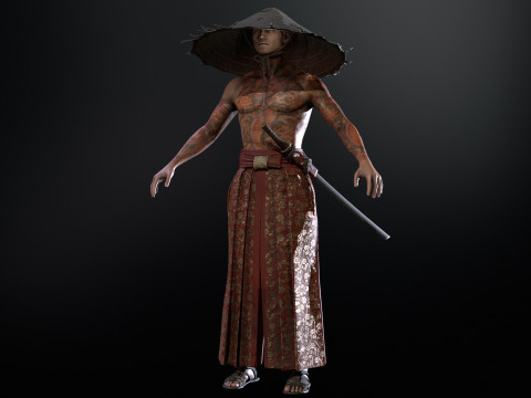 Samurai Muda Model 3D