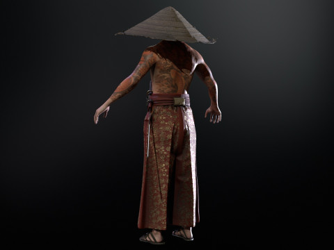 Samurai Muda Model 3D