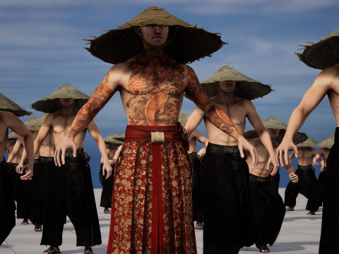 Samurai Muda Model 3D