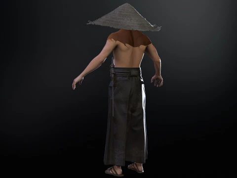 Young Samurai 3D Model