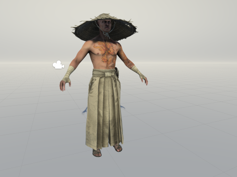 Samurai Muda Model 3D