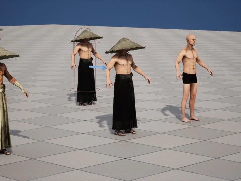 Young Samurai 3D Model