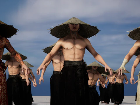 Young Samurai 3D Model