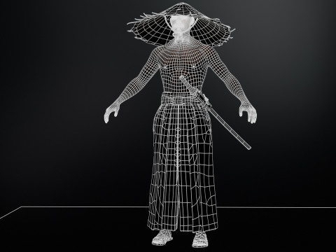 Samurai Muda Model 3D