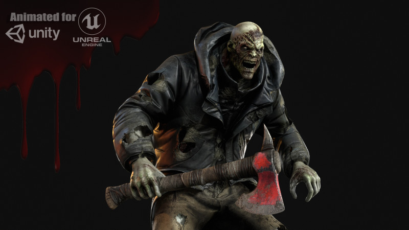Il colosso zombi invernale 2 Modello 3D .c4d .max .obj .3ds .fbx .stl .blend