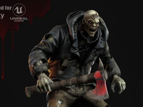 Winter Zombie Juggernaut 2 3D Modell