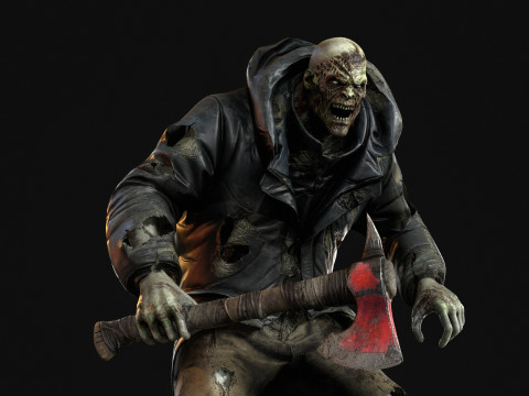 Il colosso zombi invernale 2 Modello 3D