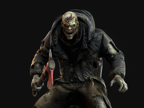 Il colosso zombi invernale 2 Modello 3D