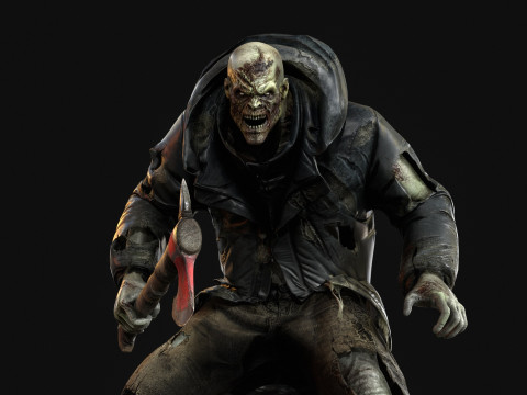 Il colosso zombi invernale 2 Modello 3D