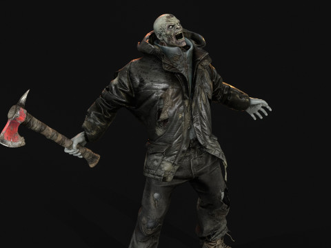 Il colosso zombi invernale 2 Modello 3D