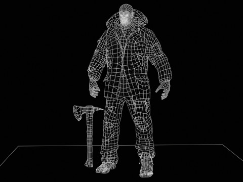 Il colosso zombi invernale 2 Modello 3D