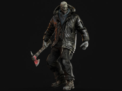 Il colosso zombi invernale 2 Modello 3D