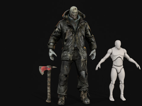 Il colosso zombi invernale 2 Modello 3D