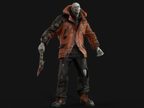 Il colosso zombi invernale 2 Modello 3D