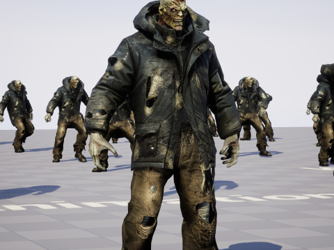 Il colosso zombi invernale 2 Modello 3D