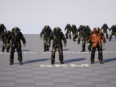 Il colosso zombi invernale 2 Modello 3D