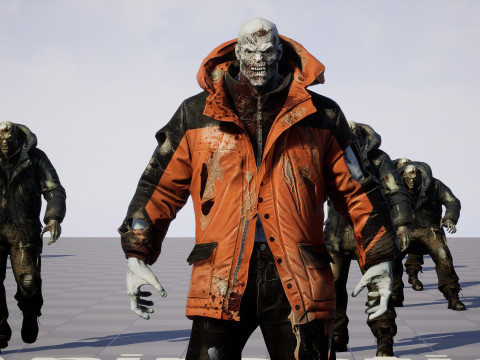 Il colosso zombi invernale 2 Modello 3D