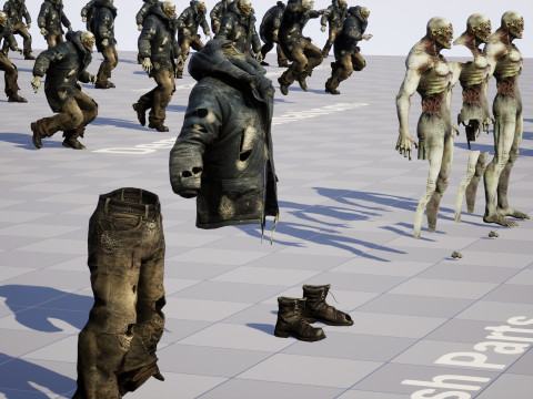 Il colosso zombi invernale 2 Modello 3D