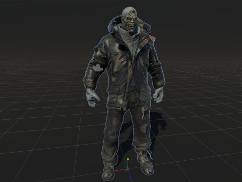 Il colosso zombi invernale 2 Modello 3D