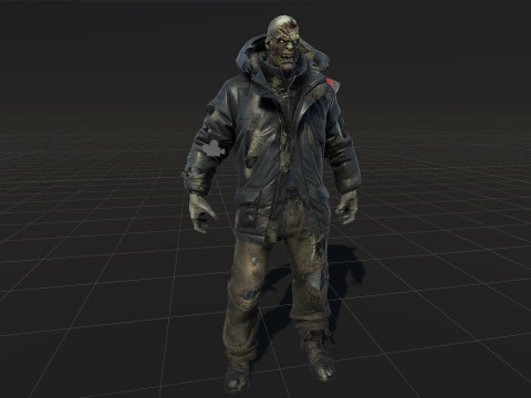 Il colosso zombi invernale 2 Modello 3D