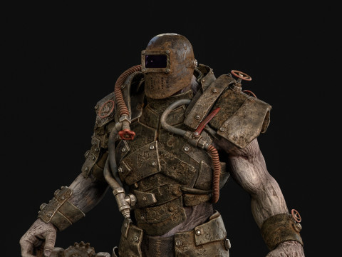 Soudeur Zombie Juggernaut 5 Modèle 3D