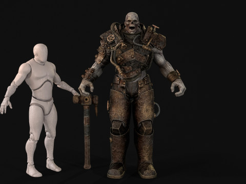 Soudeur Zombie Juggernaut 5 Modèle 3D
