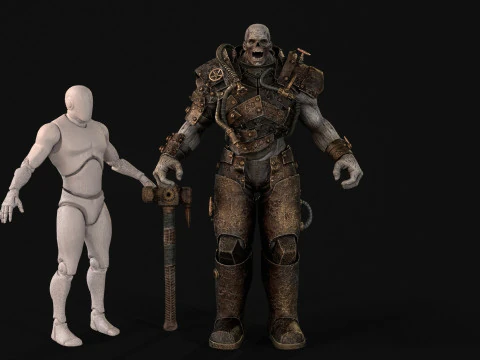 Welder Zombie Juggernaut 5 3D Model