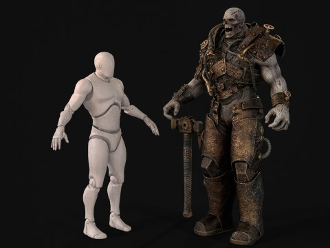 Soudeur Zombie Juggernaut 5 Modèle 3D