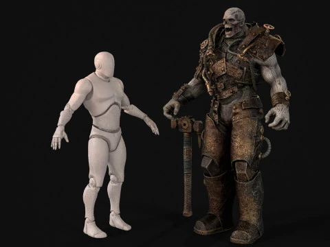 Welder Zombie Juggernaut 5 3D Model
